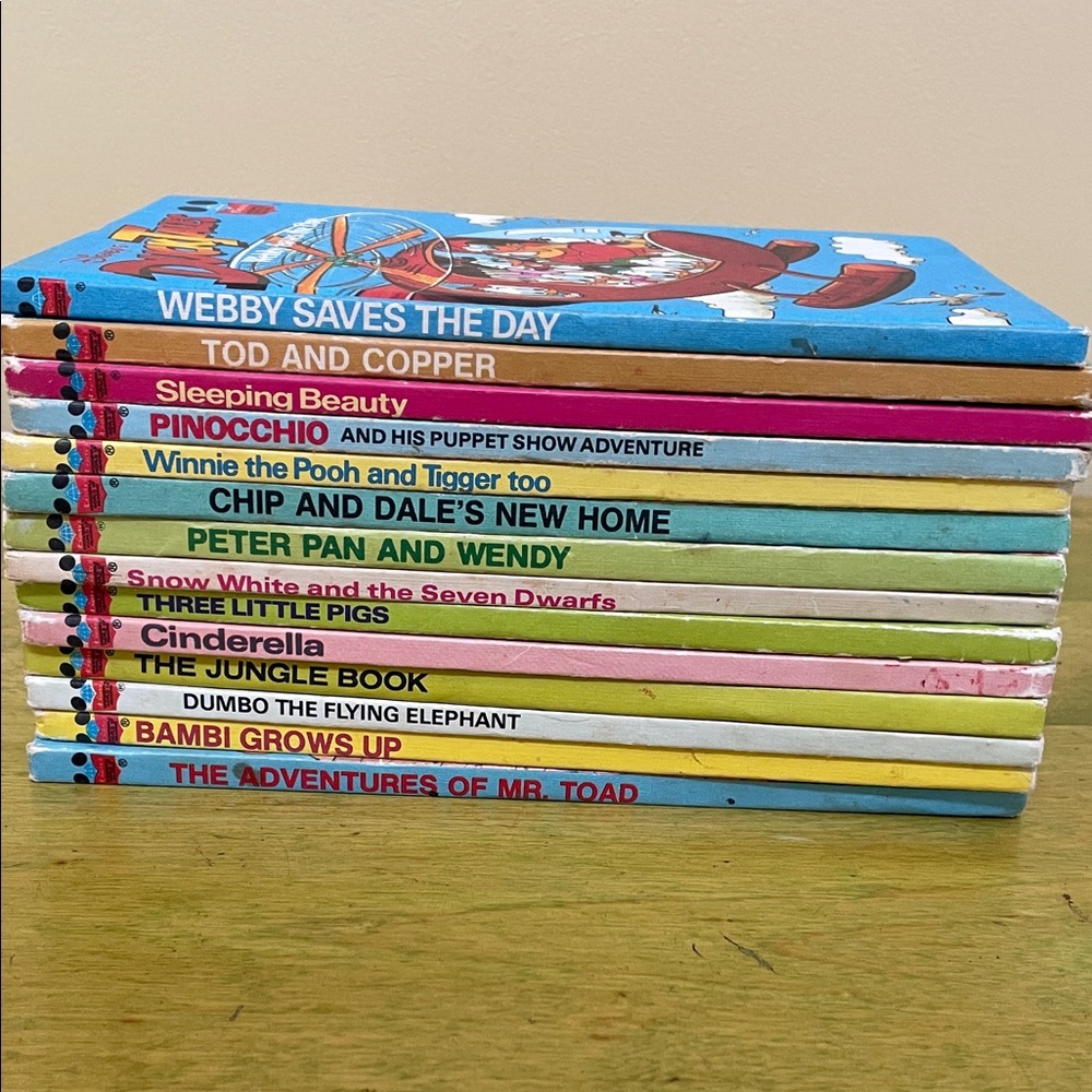 14 VINTAGE DISNEY BOOKS
